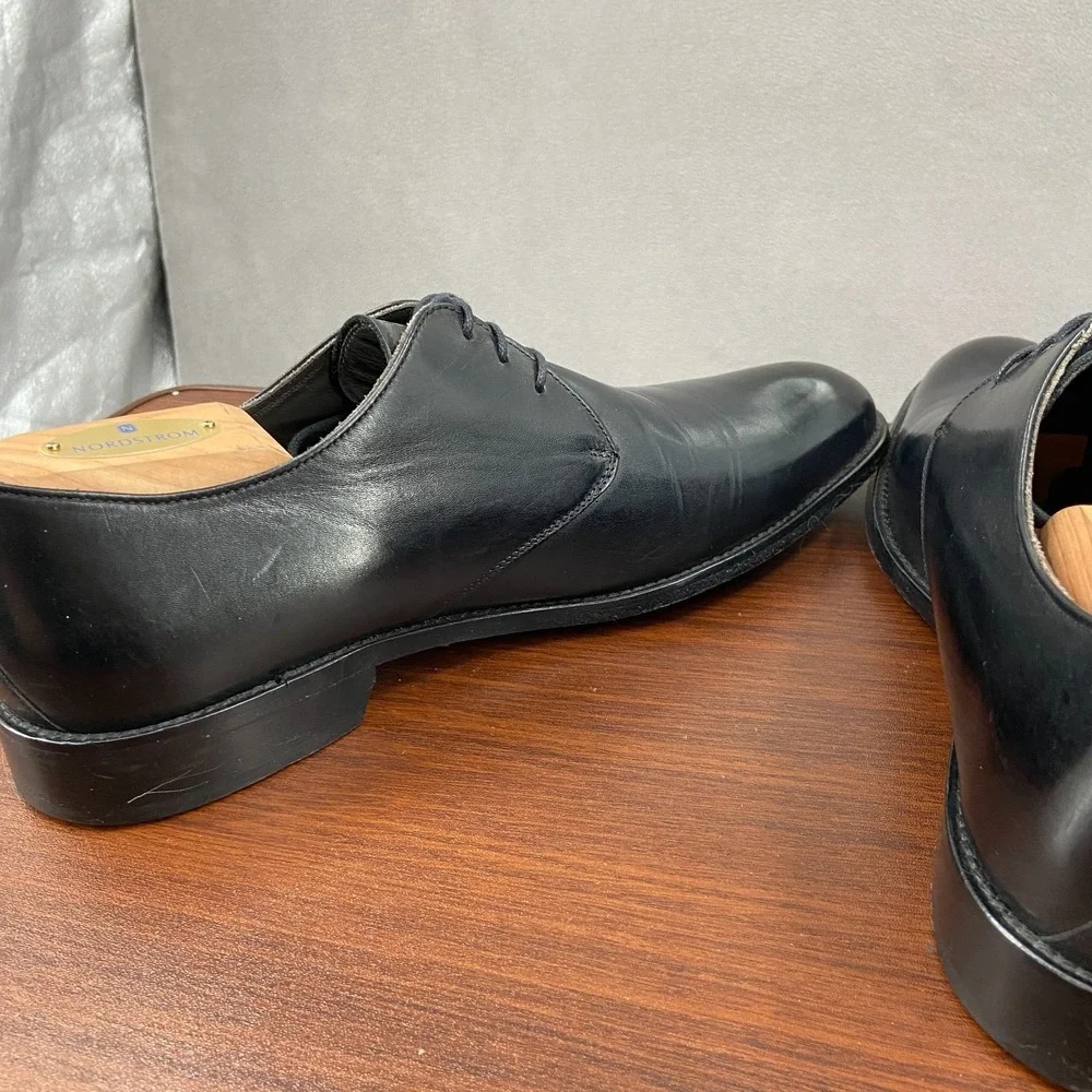 To Boot New York Winston 1898 Mens 9.5 Dress Shoes Black Leather Lace Up Derby